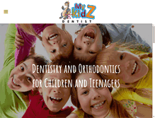 Tablet Screenshot of mykidzdentist.com
